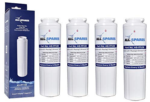 AllSpares Wasserfilter für Kühlschrank geeignet für Whirlpool Maytag Amana UKF8001 / 484000008612/4396395 (4 Stück)