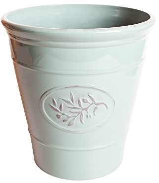 YouGarden - 1 x Green 'Olive' Planter 40cm (16in) Perfect for Standard Trees and Patio Trees, Shrubs and Bushes - Mediterranean Style Plant Pot for Gardens