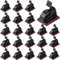 120 Pieces Outdoor Cable Clips Adhesive Wire Holder Organizer Cord Management Clips Sticky Cord Holder Cable Hooks Organizers for Christmas Fairy Hanging Light Home Decoration(Small,Black)