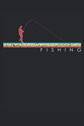 Angeln Retro Angel Fishing Vintage Angler Fische Fangen Fischer: NOTIZBUCH - Lustiges Fangbuch für die Fischerei Design, Retro Geschenkidee - A5 (6x9) ... Journal, Notiz, Buch, Sketch, Planer