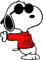 Edvoynlm Autoaufkleber Snoopy Woodstock Comics Netter Aufkleber für Tablets Laptops Skateboard 2 Stk