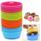 TGUS 24 Pcs Silicone Doughnut Moulds, Nonstick Donut Baking Pans, Donut Mold Pan Cake Pan Heat Resistance, for Kitchen Baking Cupcake Cake Biscuit Bagels Muffins Cookie
