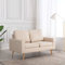 Festnjght 2-Sitzer-Sofa, Couch, Couchgarnitur, Schlafcouch, Sofagarnitur, Sofa, Bettsofa, Schlafsofa, Wohnmöbel Büromöbel Garnitur, Polstersofa, Creme Stoff