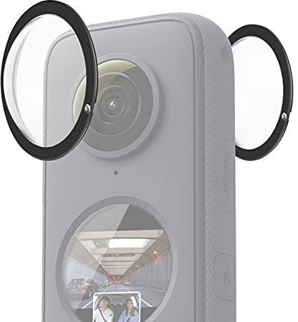 PULUZ Dual Lens Guards für Insta360 One X2 PC Objektivschutzhülle für Insta 360 ONE X2 Sportkamera Zubehör one x2 Lens Protector