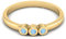 MOONEYE Winzige runde Form Larimar Stapelbarer Damenring aus 925er Sterlingsilber, minimalistischer, zarter Schmuck (Gold-Vermeil, 64)