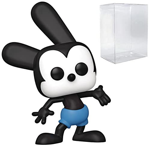 POP Disney: Disney 100 - Oswald The Lucky Rabbit Funko Vinyl Figure (Bundled with Compatible Box Protector Case), Multicolored, 3.75 inches