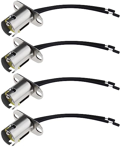 OTOTEC 4 Stück BAY15D 1157 Lampenfassung Adapter LED Glühbirne Fassung Halter Kabelbaum Fassungen Zubehör für Blinker Bremslicht Rücklicht 12–24 V 10 Cm