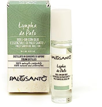 PALOSANTO - Lynpha de Palo - Duftöl mit ätherischem Öl aus Palo Santo Frucht und Süßen Mandeln - Roll-On-Format - Ideales Öl zur Linderung von Entzündungen und Insektenstichen