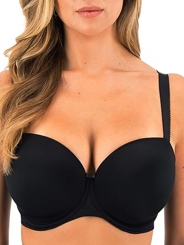 FANTASIE Damen Smoothease Bügel-T-Shirt-BH, Schwarz, 80F
