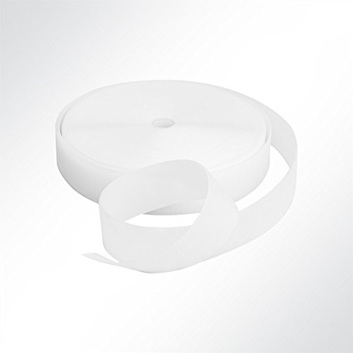 LYSEL® Klettband zum Schweißen HF weiß Hakenband Breite 25mm VE 25 Meter