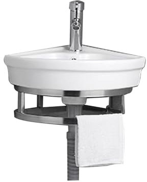 Lavandino Per Bagno A Parete, Mobiletto Per Lavabo Da Bagno Piccolo Ad Angolo, Lavabo In Ceramica, Per Piccoli Spazi Design Di Mobili A Parete Per Piccoli Spazi, Per Piccolo Spazio Seminterrato ( Colo