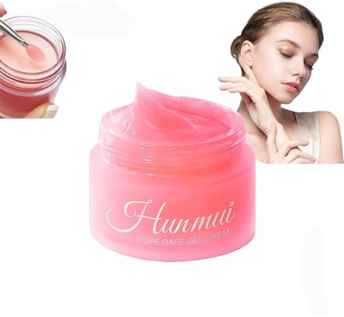 Hunmui Face Primer Pore Base Gel Cream, Pore Shrink Cream, Make-Up Basis Concealer Cream, Magical Perfecting Invisible Pores Face Primer Under Foundation, Anti-Aging-Falten verkleinern die Poren (1PC)
