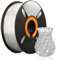 PETG Filament 1.75mm, Speedy Printing Filament, Kompatibel mit den meisten 3D Druckern, Maßgenauigkeit +/- 0.02mm, 1kg Spule (2.2 lbs) Wiederverwendbarer Schaft,PETG+transparent
