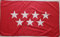 Bandera de Madrid, reforzada con 4 ojales, 150 cm x 90 cm (Madrid) Ideal Balcones MateyCo