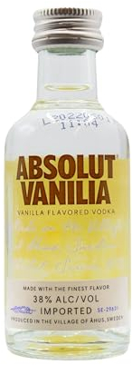 Absolut - Vanilla Flavoured Miniature - Vodka 5cl 38% ABV