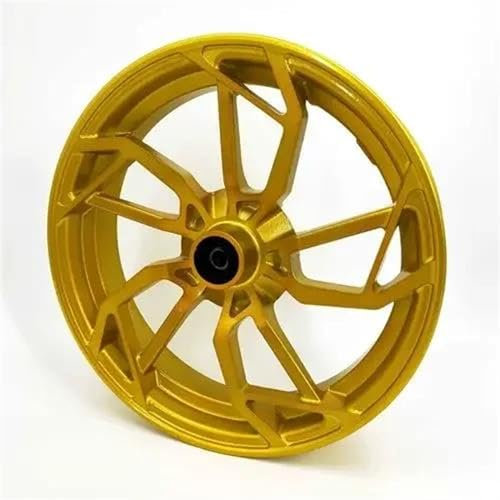 Motorcycle Wheel Hubs For Little Monkey For Ghost For Fire Bull For Battle For Speed RSZ For Turtle For Fuxi 12 Inch Electroplated Front Wheel Hub Motorbike Rims(Color:Gold (baking paint))