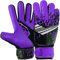 EFAH SPORTS Fußball-Torwarthandschuhe für Jungen, Kinder, Jugendliche, Fußball-Torwarthandschuhe mit super griffigen Handflächen (Purple, Size 2 Suitable for 4 to 5 Year Old)