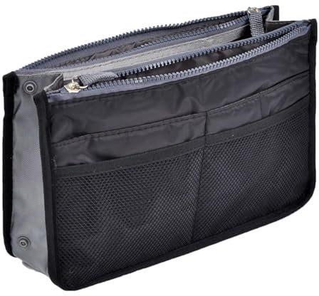 GXGM Organizador de Bolsos de 1 Pieza Organizador de Bolsos de Mujer Barato,Cómodo Organizador Práctico Expandible,Transferencia Diaria Rápida y Fácil(negro)