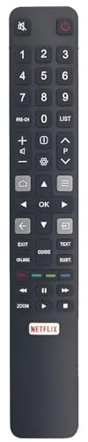 RC802N YU12 Télécommande de rechange pour Smart TV TCL