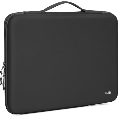 15-16 Inch Hard Laptop Sleeve Carrying Case MacBook Air/MacBook Pro,Water-Resistant Computer Carrying Case with Handle,Protective Laptop Sleeve with Accessory Pocket with Accessory Pocket