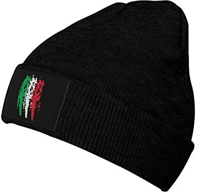 Beanie Mütze Italia Italien Italienische Flagge Strickmütze Atmungsaktive Beanie Hut Daily Beanie Hat Für Running Fischen Camping