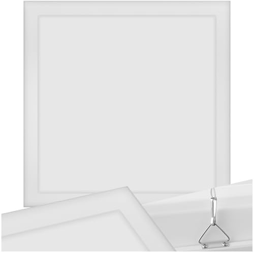 tectake® LED Paneel 29,5 x 29,5 cm, LED Panel utraflach, als Wandlampe und Deckenlampe nutzbar, Deckenleuchte warmweiß, für indirekte Beleuchtung, als Lampe Flur, Deckenleuchte Wohnzimmer