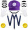 iZoeL Mario Kostüm Accessories, lila Mario Mütze Hut Schnurrbart Handschuhe Knöpfe HosenträgerHerren Damen Faschingkostüme Karneval Halloween Cosplay Mottoparty Kostüm