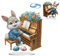 CXINLky DIY Diamond Art Painting Osterhase Tisch Deko, 5D Diamant Painting Ostern Tischdeko, Diamant Malerei Osterei Stehend Kunst Set für Ostern Hausgeschenk Deko-02-Hase spielt Klavier