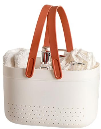 CGACCSD Panier de douche portable, panier en plastique avec poignées, organisateur de jouets de bain, rangement de vêtements, panier de bain, sac à dos pour homme, randonnée