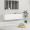 Myheimly TV Schrank mit 2 Klapptüren TV Möbel,Hängeboard,Lowboard Fernsehtisch Fernsehschrank Sideboard Holzwerkstoff Weiß,120 cm