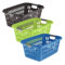 ReWu Wäschekorb ohne Tragegriff 60 L Plastik Wäschesammler Korb Aufbewarungskorb Aufbewahrung Wäschebehälter Zufällige Farbauswahl 61 x 25 x 41 cm