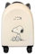 Generisch Kinder Trolley Koffer mit Katzen Motiv, 45,7 cm, Weiß mit Rollen, Love The World Design Hund