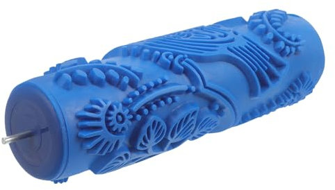 DECOMELODY Farbrolle Getreidemusterrolle Geprägte Texturwalze Malenrolle Strukturierte Malerei Texturiert Lackwalzen Gemustert Strukturfarbe Stuckroller Trockenbau-texturwalze Gummi