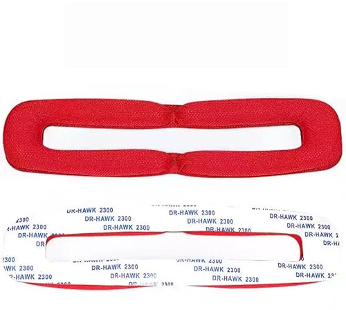 GSP300 Ersatz-Ohrpolster, geeignet für Sennheiser GSP301 GSP302 GSP303 GSP350 GSP370 GSP 300 301 302 303 350 370 Kopfhörer (rotes Kopfband)