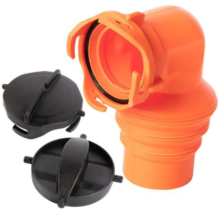 ABOOFAN Flessibile Rotante Adattatore Tubo Scarico PVC Connettore Valvola Scarico Camper Tappo Fognario Resistente per Collegamento Tubo Camper