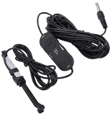 Walmeck Micros de Guitare, Micro Folk, Son Haute fidélité sur Micro sans Poinçonnage, Installation Facile pour Guitare à Trou Sonore de 36 à 41 Pouces, avec Matériau en Silicone Souple
