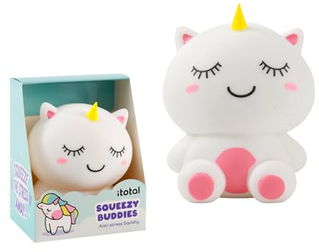 I-TOTAL - Weiches Squishy Anti-Stress-Spielzeug aus dichter Watte, perfekt für Angst und Entspannung (Einhorn)