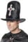 Karneval-Klamotten Dracula-Hut Vampir-Hut Herren Kopfbedeckung Dracula mit Kreuz Vampir-Zylinder