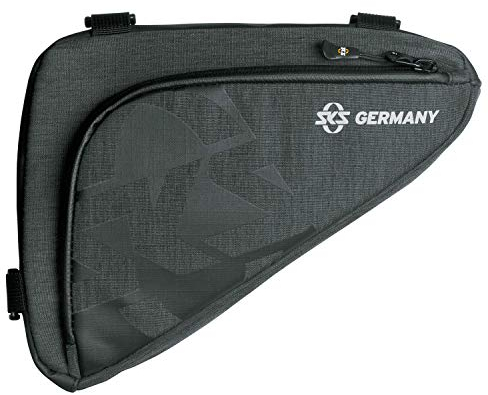 SKS GERMANY TRAVELLER EDGE Fahrradtasche für Trekking- und Cityräder, Fahrradzubehör (Tasche aus wasserabweisendem Gewebe, mit Minipumpenschlaufe, Klettverschlussbefestigung & Easy-Zip, Volumen: 1 l)