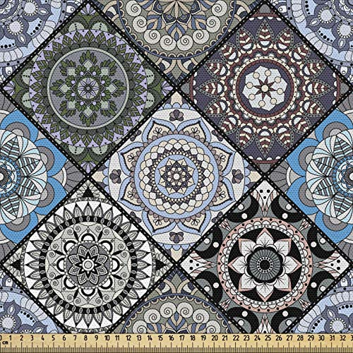 ABAKUHAUS marokkanisch Stoff als Meterware, Antikes kulturelles Volk, Qualität aus Gewebten Stoff Wohnaccessoires, 5M (148x500cm), Mehrfarbig