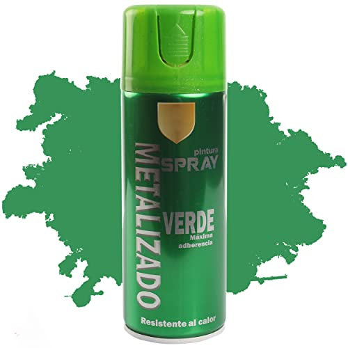H HANSEL HOME Pintura Spray Verde Metalizado 400 Ml