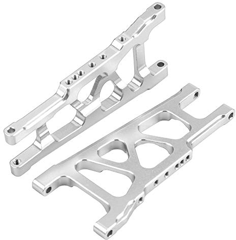 Vorne Hinten Querlenker, 3 Farben Aluminium Alloy Universal Querlenker für Traxxas Slash 1/10 Scale RC Car(Silber)