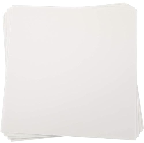100 Blatt Transparentpapier, transparentes Bastelpapier, Pergamentpapier, Pauspapier, 30,5 x 30,5 cm