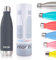 Moon Bottles - Insulated Water Bottle That Lasts Forever - 18/8 Stainless Steel Vacuum Flask - Double Walled Drink Bottle - Thermal Metal Flasks, Leakproof, 24hrs Cold & 12 Hot (750ml, Matte Black)