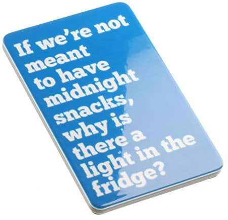 Midnight Snacks Fridge Funny Quote Novelty Magnet