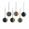 Broste Copenhagen, Deko Ball Papierhänger Assorted Colours Set6 (1 Set), (Silver / Indian tan)