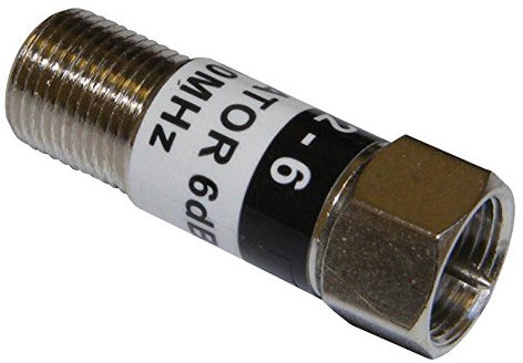 F Type ATTENUATOR 6DB | ATTENUATORS Aerial/Satellite Equipment, 1 X Qty - AE5206F