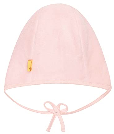 Steiff Unisex Baby Basic Bommel Beanie-Mütze, Silver PINK, 45
