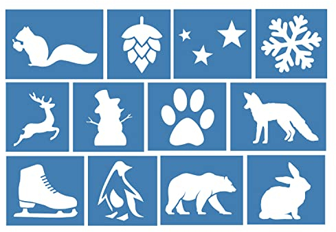 Tattoo Sticker selbstklebende Klebetattoos Schablone Set Kinder Meerjungfrau Mädchen Jungen Kids Kindertattoos temporäre Tattoos Einhorn Anker Geschenke Farbe Winter Frost