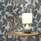 TADESSI WTD 1451 Mario M1-No.1451 Papier peint intissé Motif fleurs Bleu/blanc